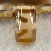 Natural Powerful Tibetan Old Oily Agate Patina Guiren Tairen Human Dzi Bead Totem Amulet Heavenly Master (Tian Zhu) 贵人天诛 4.81g 19.9 by 11.6mm - Huangs Jadeite and Jewelry Pte Ltd