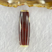 Natural Powerful Tibetan Old Oily Agate Ruyi Dzi Bead Heavenly Master (Tian Zhu) 如意天珠 8.64g 37.8 by 12.1mm - Huangs Jadeite and Jewelry Pte Ltd