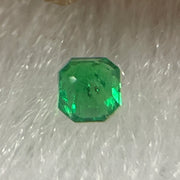 Natural Colombia Vivid Green Emerald (Beryl) Cut-Cornered Square Step cut 0.06ct 2.2 by 2.0 by 1.8mm - Huangs Jadeite and Jewelry Pte Ltd