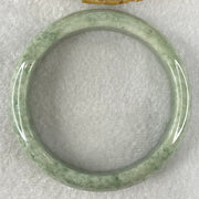 Type A Green Dou Qing Jadeite Bangle 51.01g Internal Diameter 57.8mm 13.7 by 7.8mm (Close to Perfect) - Huangs Jadeite and Jewelry Pte Ltd