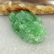 Type A Full Green Jadeite Pixiu Pendant Charm 6.42g 25.4 by 14.4 by 10.1mm - Huangs Jadeite and Jewelry Pte Ltd