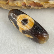 Natural Powerful Tibetan Old Oily Agate Patina Guiren Tairen Human Dzi Bead Totem Amulet Heavenly Master (Tian Zhu) 贵人天诛 4.88g 28.9 by 10.6mm - Huangs Jadeite and Jewelry Pte Ltd