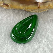 Type A Natural Semi Icy Bright Green Jadeite Tear Drop Shape Stone for Setting 1.25g 21.4 by 12.5 by 2.8mm - Huangs Jadeite and Jewelry Pte Ltd