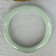 Type A Light Green Jadeite Bangle Internal Diameter 57.2mm 67.19g 14.0 by 8.9mm (Slight Internal Line) - Huangs Jadeite and Jewelry Pte Ltd