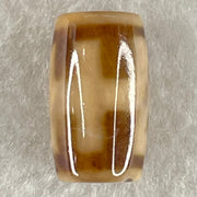 Natural Powerful Tibetan Old Oily Agate Patina Guiren Tairen Human Dzi Bead Totem Amulet Heavenly Master (Tian Zhu) 贵人天诛 4.85g 19.9 by 11.8mm - Huangs Jadeite and Jewelry Pte Ltd