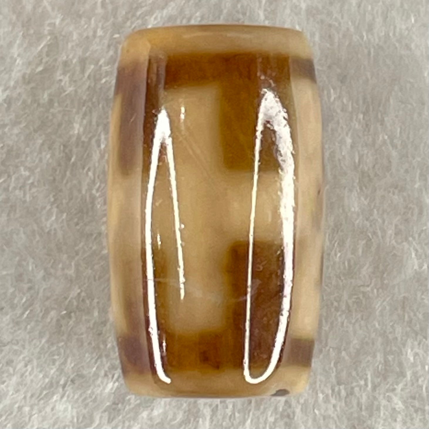 Natural Powerful Tibetan Old Oily Agate Patina Guiren Tairen Human Dzi Bead Totem Amulet Heavenly Master (Tian Zhu) 贵人天诛 4.85g 19.9 by 11.8mm - Huangs Jadeite and Jewelry Pte Ltd