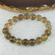 Natural Golden Rutilated Quartz Beads 天然金发水晶手链 29.24g 16.5cm 10.8mm 19 Beads - Huangs Jadeite and Jewelry Pte Ltd