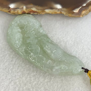 Type A Jelly Light Green Jadeite Buddha and Good Vs Evil Pendant 31.00g 61.2 by 27.0 by 11.4mm - Huangs Jadeite and Jewelry Pte Ltd