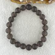Grey Liuli Beads Bracelet 20.48g 16cm 9.5mm 21Beads - Huangs Jadeite and Jewelry Pte Ltd