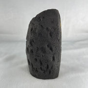 Natural Amethyst Cave with Wooden Stand 1,198.8g 98.0 by 99.0 by 175.0mm - Huangs Jadeite and Jewelry Pte Ltd