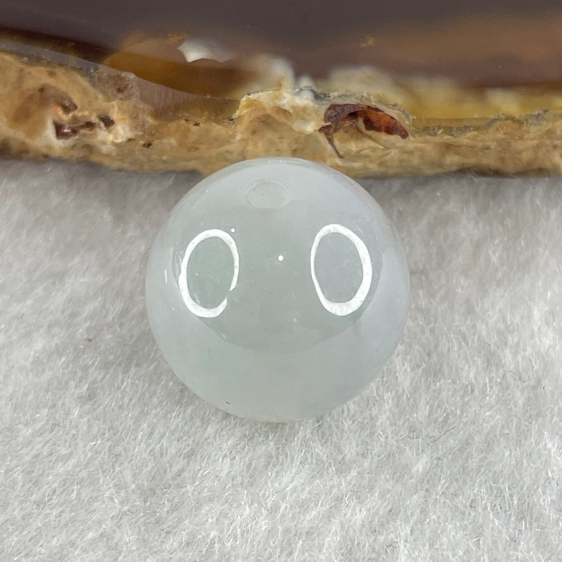 Natural Type A Light Lavender Jadeite Bead 5.11g 14.4mm - Huangs Jadeite and Jewelry Pte Ltd