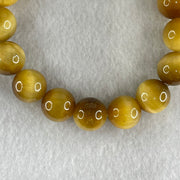 Good Grade Natural Yellow Tiger Eye Quartz Beads Bracelet 天然黄虎眼手链 40.15g 16cm 12.2mm 17 Beads - Huangs Jadeite and Jewelry Pte Ltd