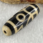 Natural Powerful Tibetan Old Oily Agate Huan Xi Fo Dzi Bead Heavenly Master (Tian Zhu) 歡喜佛天珠 9.16g 38.0 by 12.3mm - Huangs Jadeite and Jewelry Pte Ltd