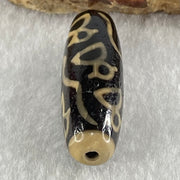 Natural Powerful Tibetan Old Oily Agate 9 Cai Shen Dzi Bead Heavenly Master (Tian Zhu) 九财神天珠 9.00g 38.2 by 13.0mm - Huangs Jadeite and Jewelry Pte Ltd