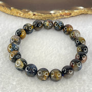 Good Grade Natural Petersite Beads Bracelet 31.46g 17cm 10.9mm 19 Beads - Huangs Jadeite and Jewelry Pte Ltd