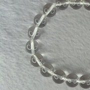 Natural Clear Quartz Bracelet 天然白水晶手链 30.47g 17cm 10.6mm 19 Beads - Huangs Jadeite and Jewelry Pte Ltd