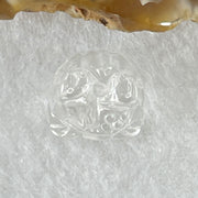 Natural Clear Quartz Labubu Charm Display 3.49g 19.2 by 12.3 by 11.1mm - Huangs Jadeite and Jewelry Pte Ltd