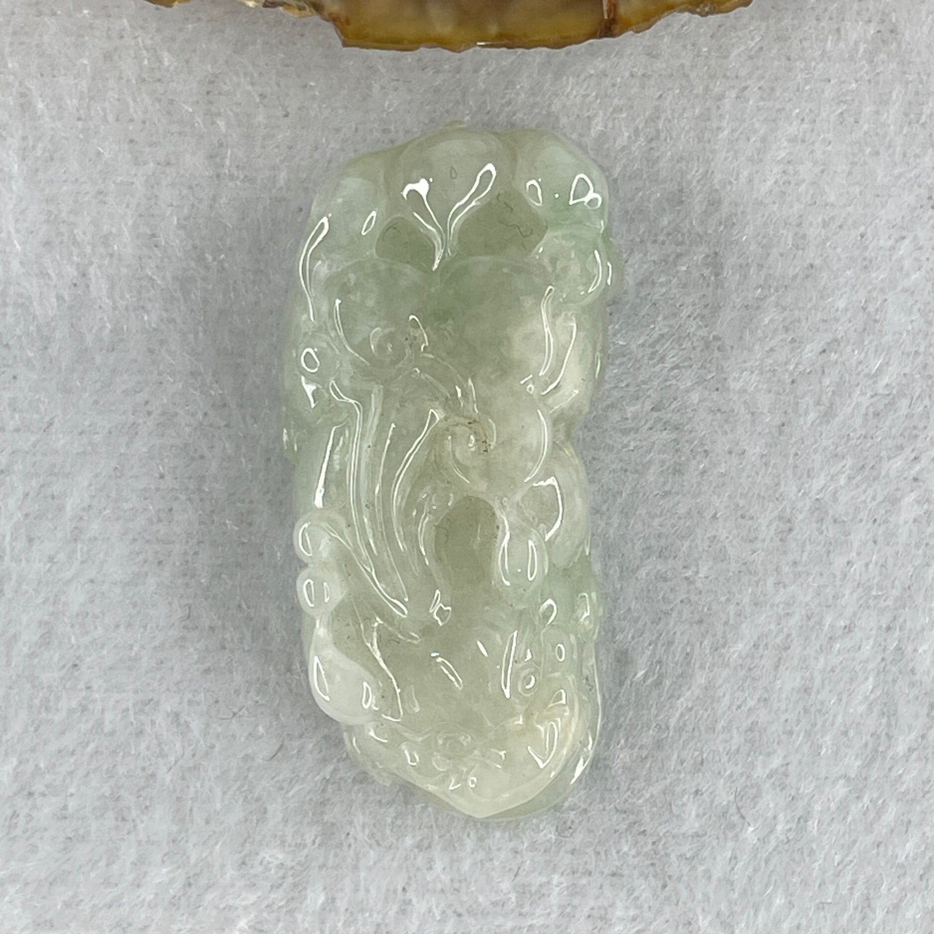 Special Natural Type A Light Green Jadeite Male Pixiu Pendant 20.74g 40.7 by 19.9 by 12.4mm - Huangs Jadeite and Jewelry Pte Ltd