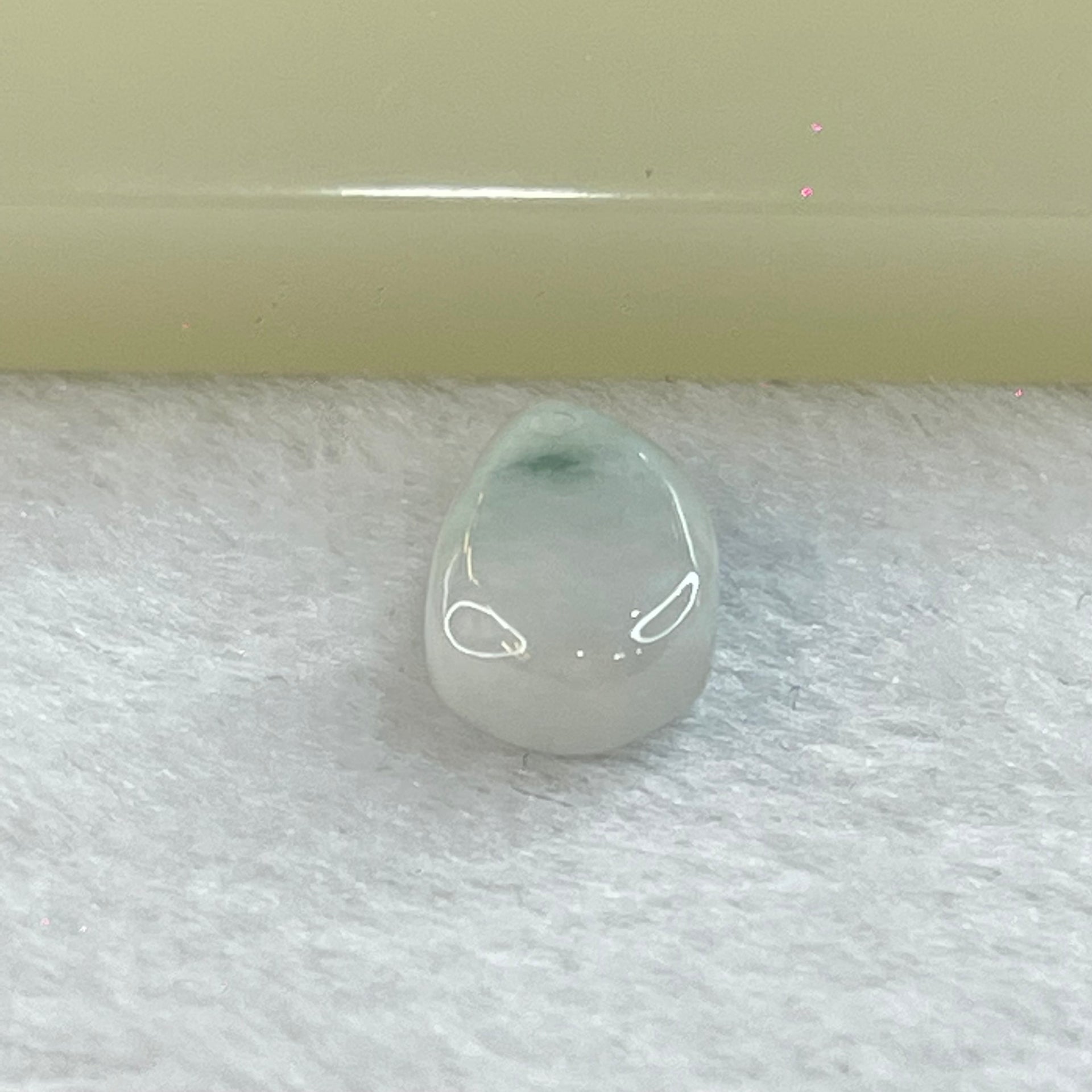 Type A Lavender and Green Piao Hua Jadeite Mini Tear Drop Pendant 1.36g 15.21 by 8.7 by 4.6mm - Huangs Jadeite and Jewelry Pte Ltd
