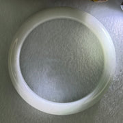 Type A Faint Lavender and Faint Green Jadeite Bangle Internal Diameter 58.5mm 58.12g 12.7 by 8.4mm (Internal Line) - Huangs Jadeite and Jewelry Pte Ltd