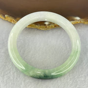 Type A Green Lavender with Dark Green Piao Hua Jadeite Bangle Internal Diameter 52.7mm 44.21g 10.1 by 8.4mm (Slight Internal Lines) - Huangs Jadeite and Jewelry Pte Ltd