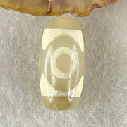 Natural Powerful Tibetan Old Oily Agate 3 Eyes Dzi Bead Heavenly Master (Tian Zhu) 三眼天诛 3.02g 20.2 by 10.2mm - Huangs Jadeite and Jewelry Pte Ltd