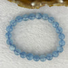 Natural Aquamarine Bracelet 天然海蓝宝石手链 17.17g 15.5cm 8.7mm 23 Beads - Huangs Jadeite and Jewelry Pte Ltd