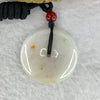 Type A Yellow Lavender with Red Patches Jadeite Ping An Kou Donut 12.60g 31.0 by 5.6 mm - Huangs Jadeite and Jewelry Pte Ltd
