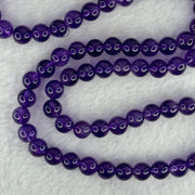Good Grade Natural Amethyst Necklace 40.42g 54cm 7.3mm 79 Beads - Huangs Jadeite and Jewelry Pte Ltd