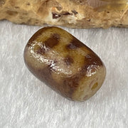 Natural Powerful Tibetan Old Oily Agate Double Cai Shen God of Fortune Dzi Bead Heavenly Master (Tian Zhu) 双财神爷天珠 1.78g 12.8 by 9.0mm - Huangs Jadeite and Jewelry Pte Ltd