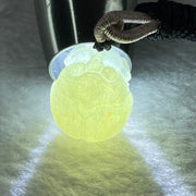 Type A Light Green Jadeite Lady Bug with Coin Pendent 13.02g 21.6 by 19.2 by 14.7mm - Huangs Jadeite and Jewelry Pte Ltd