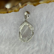 Natural Madagascar Blue Moonstone in S925 Silver Pendant 2.18g 13.5 by 9.9 by 4.2mm - Huangs Jadeite and Jewelry Pte Ltd