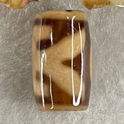 Natural Powerful Tibetan Old Oily Agate Patina Guiren Tairen Human Dzi Bead Totem Amulet Heavenly Master (Tian Zhu) 贵人天诛 4.86g 19.6 by 11.7mm - Huangs Jadeite and Jewelry Pte Ltd