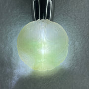 Natural Type A Light Lavender with Green Piao Hua Jadeite Double Fish Pendant 36.55g 52.1 by 6.3mm - Huangs Jadeite and Jewelry Pte Ltd