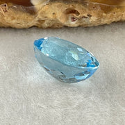 Natural Sky Blue Topaz Oval Shape 12.31ct 14.7 by 11.8 by 8.1mm - Huangs Jadeite and Jewelry Pte Ltd