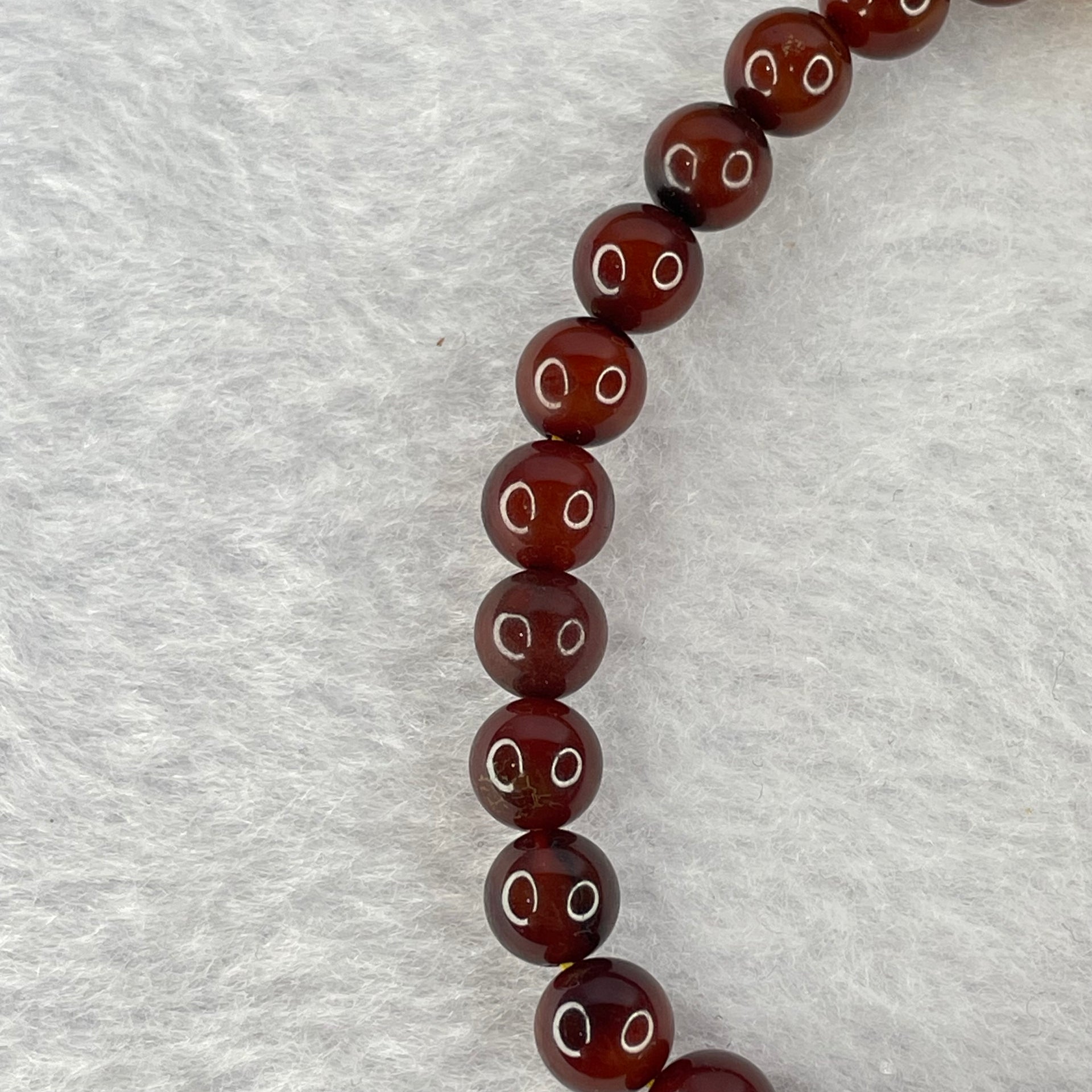 Natural Cherry Amber Beads Bracelet 天然琥珀手链 4.10g 6.3mm 29 + 1 Butterscotch Amber Bead - Huangs Jadeite and Jewelry Pte Ltd