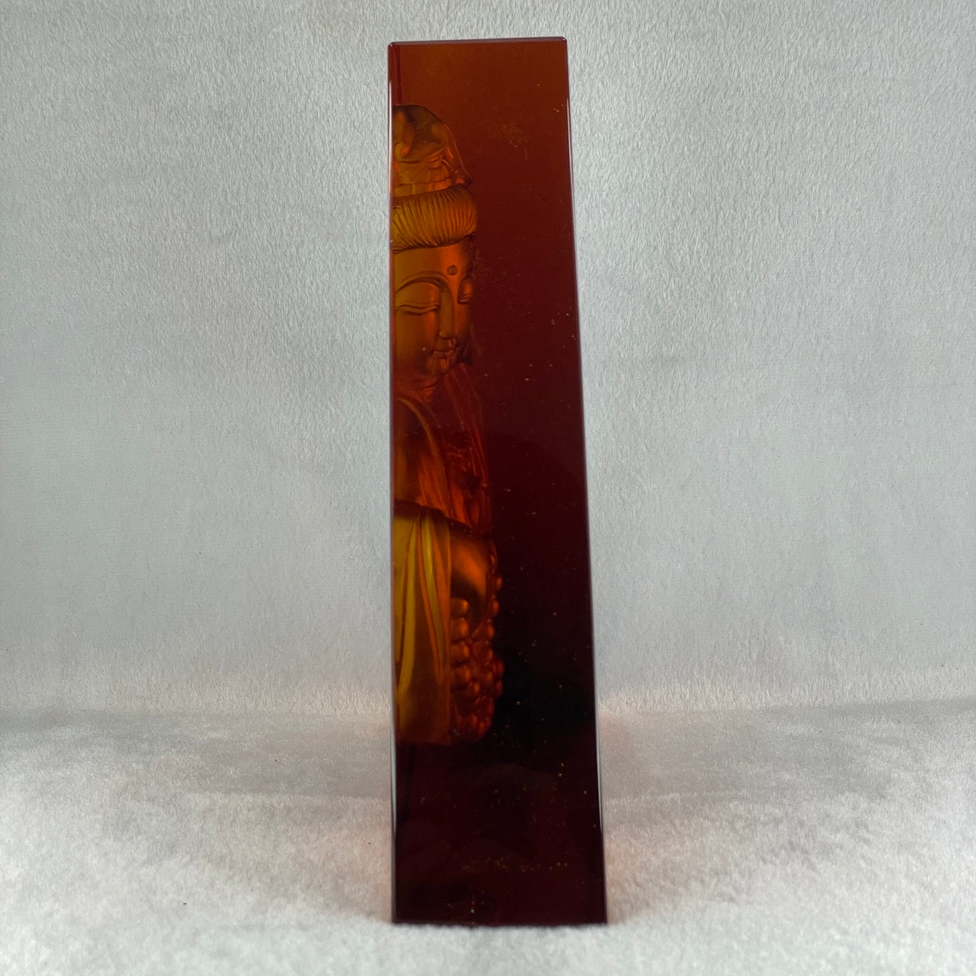Liuli Red Guan Yin Display 3,171.0g 180.0 by 60.0 by 200.0mm - Huangs Jadeite and Jewelry Pte Ltd
