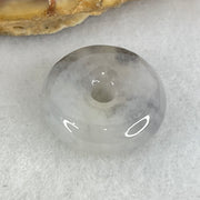 Type A Semi Icy Light Lavender With Wuji Grey Jadeite Ping An Kou Charm/Pendant 2.65g 14.6 by 6.0mm - Huangs Jadeite and Jewelry Pte Ltd