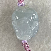 Type A Lavender with Yellow Patch Jadeite Male Pixiu String Bracelet 5.96g 13cm 18.0 by 14.2 by 12.6mm - Huangs Jadeite and Jewelry Pte Ltd