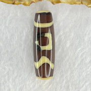 Natural Powerful Tibetan Old Oily Agate Sky Door Serenity 1 Eye Dzi Bead Heavenly Master (Tian Zhu) 一眼天诛 8.66g 37.6 by 12.0mm - Huangs Jadeite and Jewelry Pte Ltd