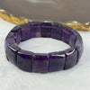 Natural Amethyst Bracelet 天然紫水晶手排 56.80g 17cm 17.5 by 14.3 by 8.5mm 16 pcs - Huangs Jadeite and Jewelry Pte Ltd
