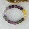 Natural Mixed Colours Fluorite Bracelet 15.85g 12cm 8.1mm 19 Beads - Huangs Jadeite and Jewelry Pte Ltd