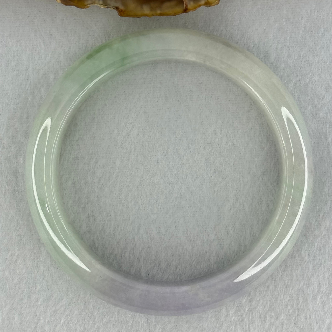 Type A Light Green and Lavender Jadeite Bangle Internal Diameter 55.3mm 81.56g 13.3 by 8.1mm (Internal Lines) - Huangs Jadeite and Jewelry Pte Ltd