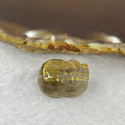 Good Grade Natural Golden Shun Fa Rutilated Quartz Pixiu Charm for Bracelet 天然金顺发水晶貔貅 4.91g 18.8 by 13.1 by 11.1mm - Huangs Jadeite and Jewelry Pte Ltd