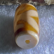 Natural Powerful Tibetan Old Oily Agate Patina Guiren Tairen Human Dzi Bead Totem Amulet Heavenly Master (Tian Zhu) 贵人天诛 4.79g 20.3 by 11.6mm - Huangs Jadeite and Jewelry Pte Ltd