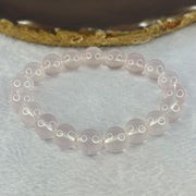 Natural Rose Quartz Beads Bracelet 天然玫瑰石英珠手链 28.99g 16.5cm 10.4mm 19 Beads - Huangs Jadeite and Jewelry Pte Ltd