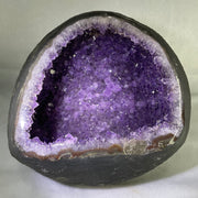 Natural Amethyst Cave with Wooden Stand 5,040.4g 200.0 by 170.0 by 225.0mm - Huangs Jadeite and Jewelry Pte Ltd
