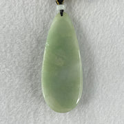 Natural Type A Light Green Jadeite People Seeking for Enlightenment Pendant 48.13g 70.6 by 28.5 by 13.8mm - Huangs Jadeite and Jewelry Pte Ltd