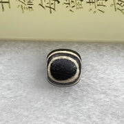 Tibetan Old 4 Lines Round Agate Dzi Bead 3.92g 14.0 by 13.9mm - Huangs Jadeite and Jewelry Pte Ltd
