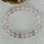 Natural Rose Quartz Beads Bracelet 天然玫瑰石英珠手链 24.05g 17cm 9.3mm 22 Beads - Huangs Jadeite and Jewelry Pte Ltd